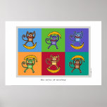 the colour of monkey posters
