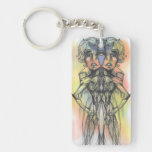 The Coloured Butterfly Duo Key Chain