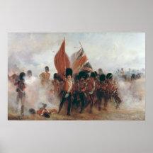 The Colours: advance of the Scots Guards Print
