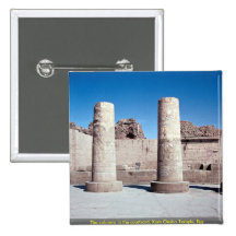 The columns in the courtyard, Kom Ombo Temple, Egy Button