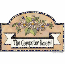 "The Computer Room" - Decorative Sign Photo Sculpture