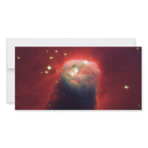 The Cone Nebula Christmas Tree Cluster NGC 2264 Custom Photo Card