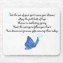 The Confident Butterfly Mouse Pad mousepads