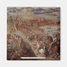 The Conquest of Tenochtitlan Fridge Magnets