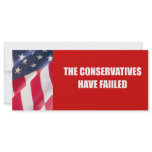 The Conservatives have failed Rack Card Design