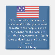 The Constitution is not an instrument for the gove Refrigerator Magnets