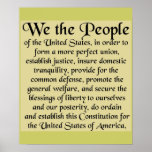 The Constitution of the United States of America posters