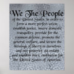 The Constitution of the United States of America posters