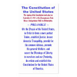 The Constitution of the United States ~ PREAMBLE business cards