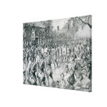 The Continental Army Marching Down the Old Gallery Wrap Canvas
