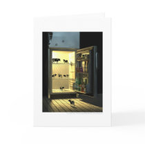 The cool cows / Les vaches cool cards