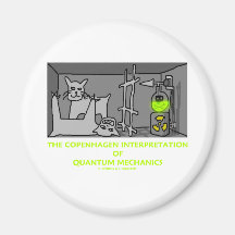 The Copenhagen Interpretation Of Quantum Mechanics Refrigerator Magnet