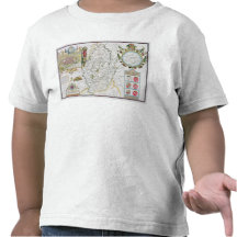 The Countie of Nottingham, engraved by Jodocus Tee Shirts