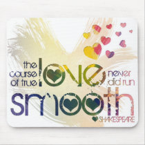 the course of true love never did run smooth mouse pad