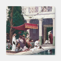 The Court of a Roman House Refrigerator Magnets