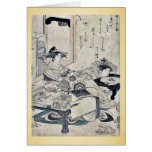 The courtesan Chozan of Choji ya by Santo, Kyoden cards
