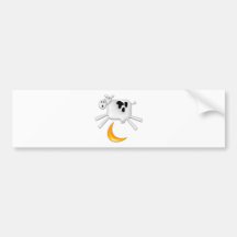 The Cow Jumped Over the Moon Bumper Stickers