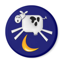 The Cow Jumped Over the Moon Fridge Magnets