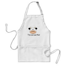 The Cow Says Moo Aprons
