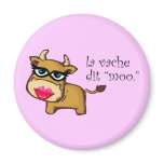 "The cow says moo" Magnet