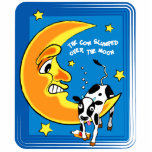 The cow slumped over the moon photo sculptures
