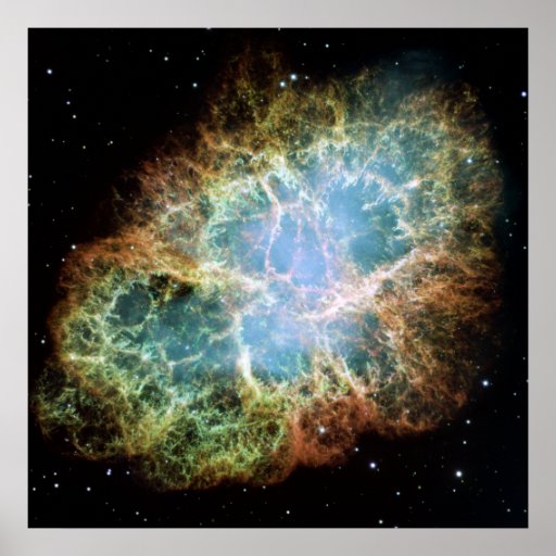 The Crab Nebula. Poster