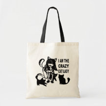 The Crazy Cat Lady Tote Bag