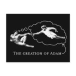 The Creation of Adam (god) postcards