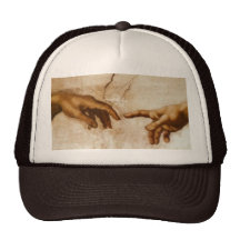 The Creation of Adam Mesh Hat