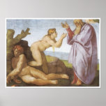 The Creation of Eve, 1510-11, Michelangelo Poster