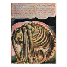 The creation of Urizen in material form by Los Post Card