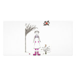 The creepy clown girl photo cards