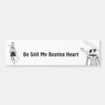 The Creepy Heart Girl Bumper Sticker