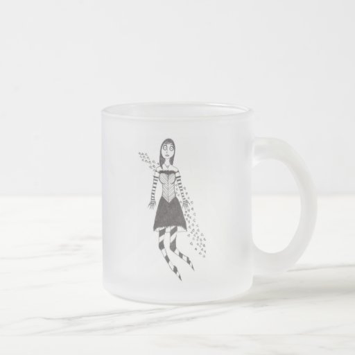 The Creepy Heart Girl Mugs