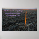 The Cross in the Cornfield at Sunset posters