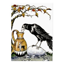 The Crow and the Pitcher Profile Card Business Card Template