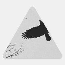 The Crow Triangle Sticker