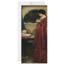 The Crystal Ball by John William Waterhouse Custom Rack Card