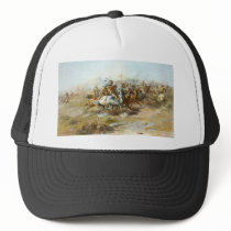 The Custer Fight by Charles Marion Russell Hats