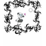 The Cute and colourless Panda t-shirts