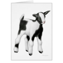 The Cute Baby Goat Card