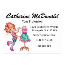 The Cute Seamstress Version 2 - SRF Business Card