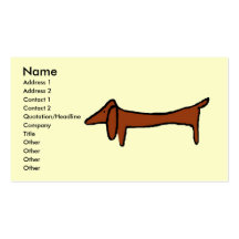 The Dachshund Business Card