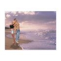 The Dance, Beach Sunset, Love Couple postcards