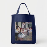The Dance Class by Edgar Degas, Vintage Ballet Canvas Bag