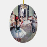 The Dance Class by Edgar Degas, Vintage Ballet Christmas Tree Ornaments