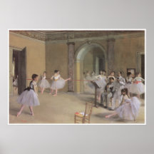 The Dance Foyer at the Opera., 1872, Edgar Degas Posters