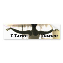 The Dancer, I Love   Dance Bumper Stickers