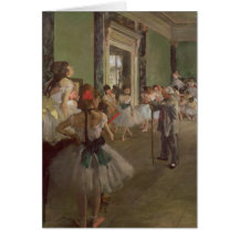 The Dancing Class, c.1873-76 Greeting Card