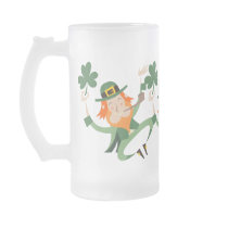 The Dancing Leprechaun Frosted Mug